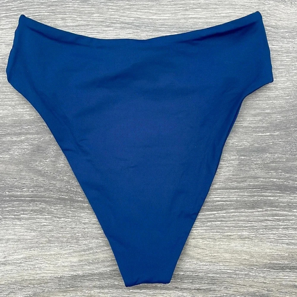 L*Space Ringo Twist Colorblock Bikini Top & Nancy Lee Bottoms, indigo-rosebud - Picture 10 of 16